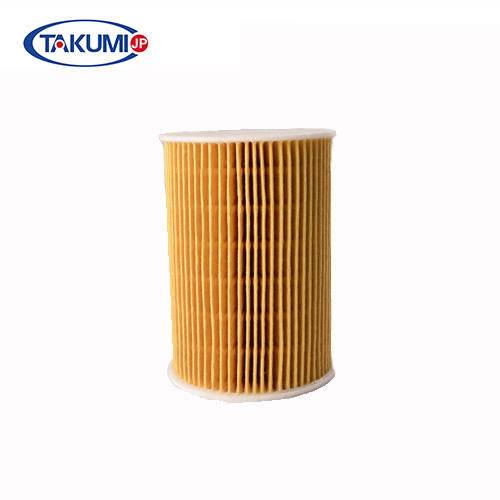 Filtro de aceite del motor amarillo, filtro de aceite de papel HYUNDAI 99.7% de eficiencia de filtración